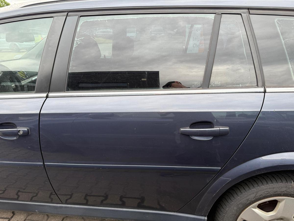 Opel Vectra C original Tür hinten links Z168 Metroblau Perl Caravan Rohbau BJ06